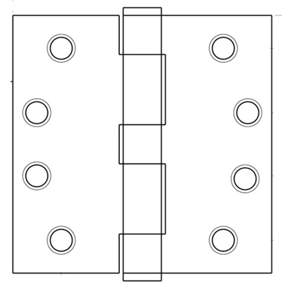 4" discount hinge